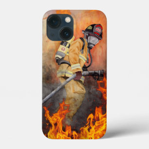Original Watercolor Firefighter First Responder iPhone 13 Mini Case