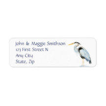Original Watercolor Great Blue Heron Bird