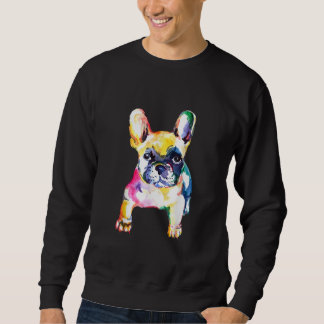 Original Watercolor Hand French Bulldog Gift Sweatshirt