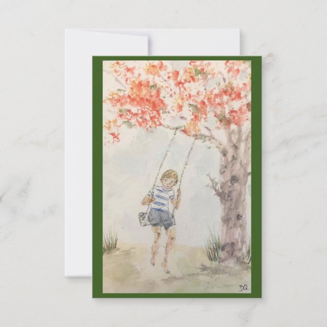 Original Watercolor on Blank Card (Front)