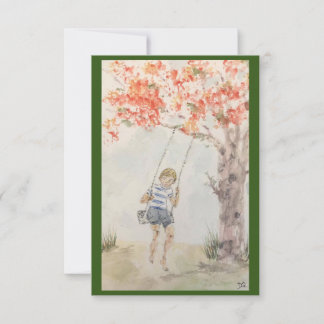 Original Watercolor on Blank Card