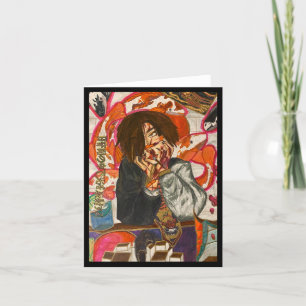 Original watercolor painting card