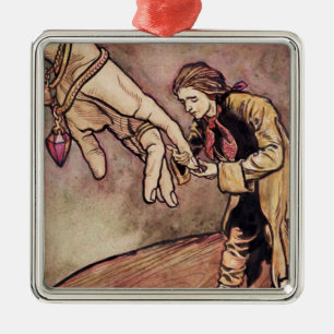 Original watercolour illustration for Gulliver's Metal Ornament