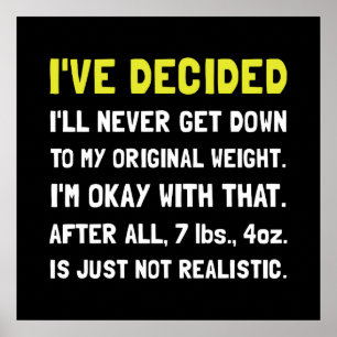 Original Weight Poster