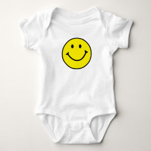 Original Yellow Smile Face Baby Bodysuit