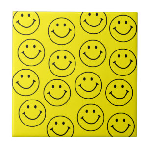 Original Yellow Smile Face Ceramic Tile