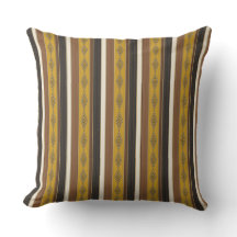 Origins: Dawn Warm Geometric Pattern Throw Pillow