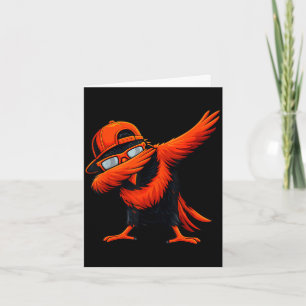 Oriole dabbing for men women youth toddler kids card