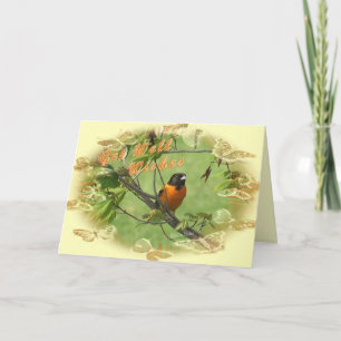 Oriole Get Well-customise Card