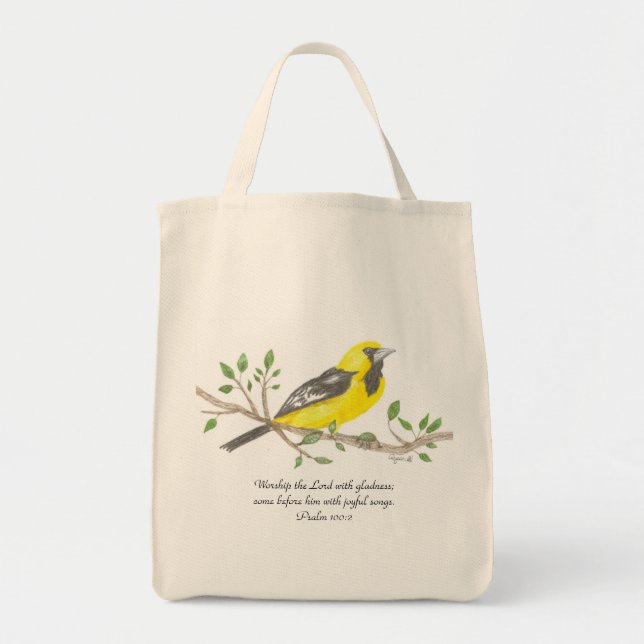 Oriole Organic Grocery Bag (Front)
