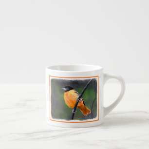Oriole Painting - Original Bird Art Espresso Cup
