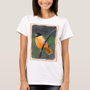 Oriole Painting - Original Bird Art T-Shirt