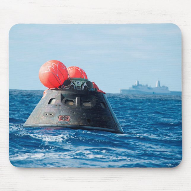 Orion Capsule Spacecraft Ocean Recovery Mouse Pad (Front)