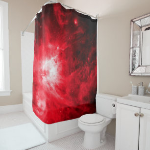 Orion Chaos Red Shower Curtain