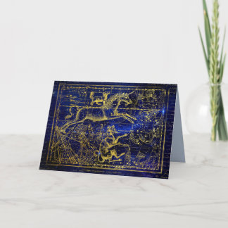 orion constellation greeting card