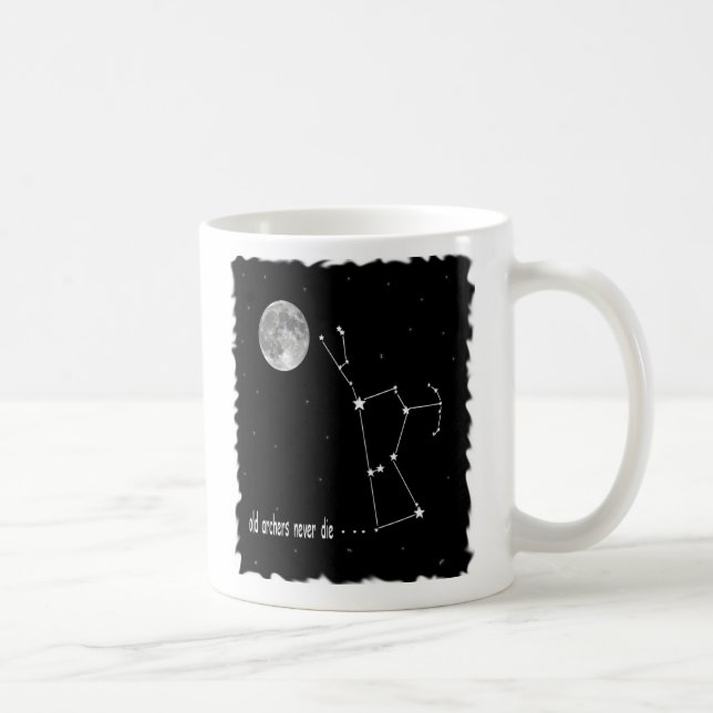 Orion Constellation with full moon Coffee Mug (Right)