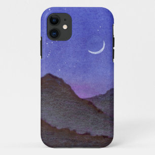 Orion & Crescent Moon Mountains iPhone 11 Case