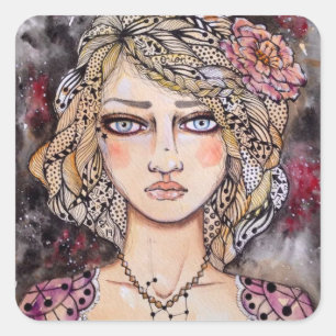 Orion Girl Square Sticker