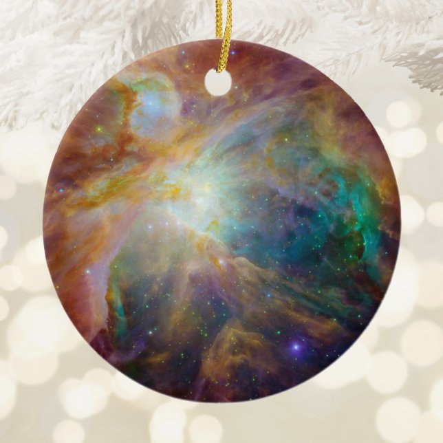 Orion in Infrared Ceramic Tree Decoration (Orion in Infrared Ceramic Ornament)