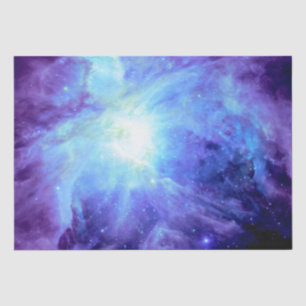 Orion Nebula Blue Lavender Periwinkle Tissue Paper