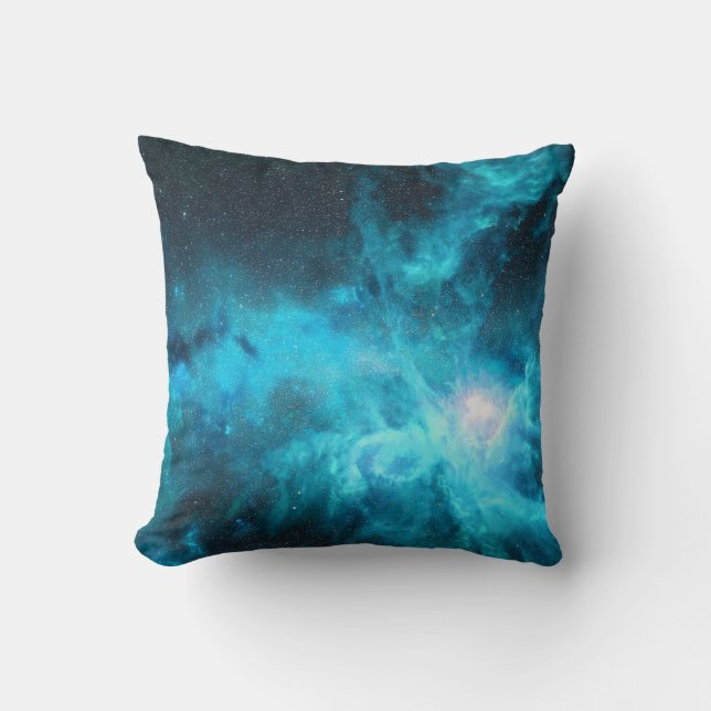 Orion nebula, blue light, astronomy. cushion (Front)