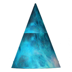 Orion nebula, blue light, astronomy. party hat