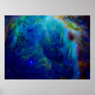 Orion Nebula cosmic galaxy space universe Poster