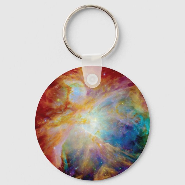 Orion Nebula Hubble Spitzer Telescope Space Photo Key Ring (Front)