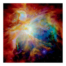 Orion Nebula Hubble Spitzer Telescope Space Photo