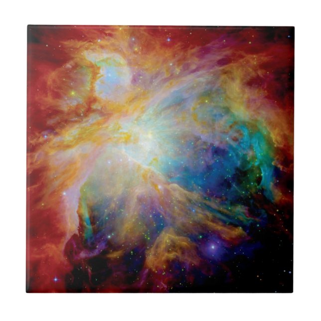 Orion Nebula Hubble Spitzer Telescope Space Photo Tile (Front)