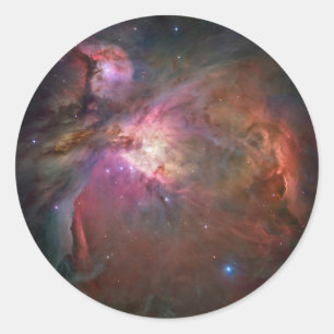 Orion Nebula Hubble telescope space universe cosmo Classic Round Sticker