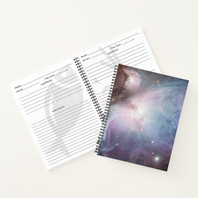 Orion Nebula Messier 78 Pastel Space Photo Notebook (Inside)