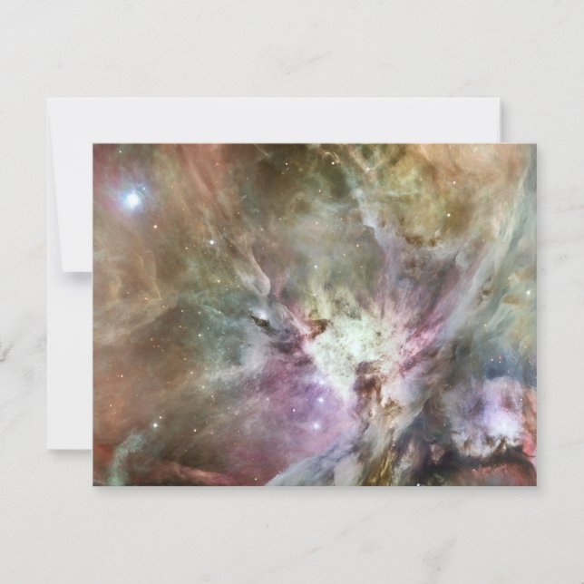 Orion Nebula Pastels Invitation (Front)