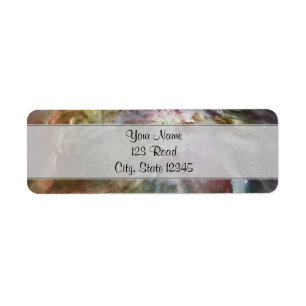 Orion Nebula Pastels Return Address Label