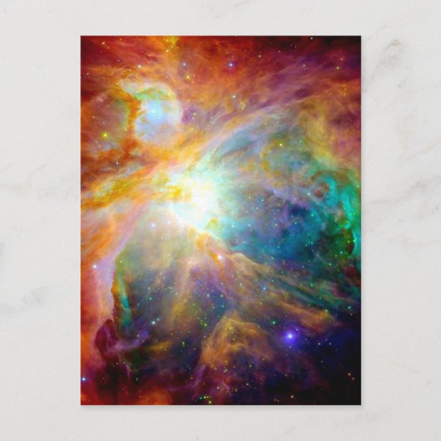 Orion Nebula Rainbow Galaxy Postcard (Front)
