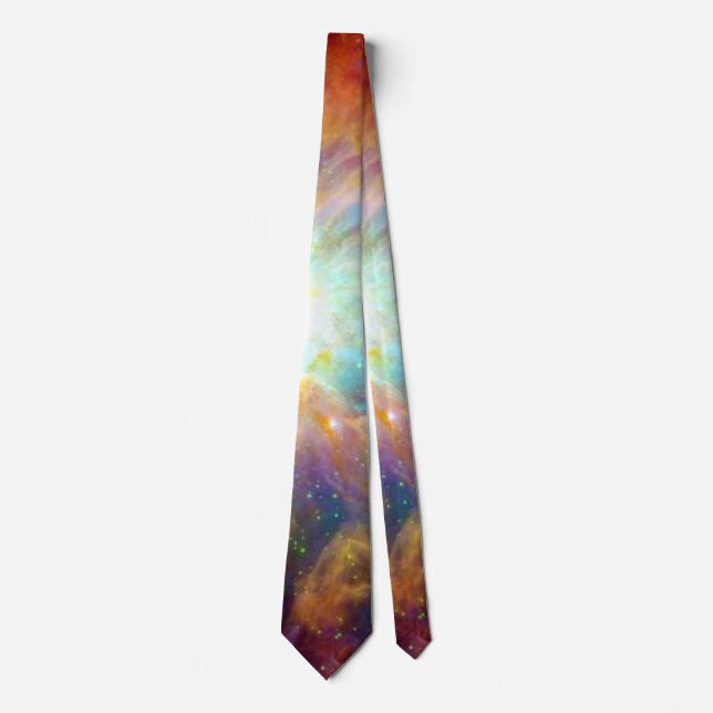 Orion Nebula Rainbow Galaxy Tie (Front)
