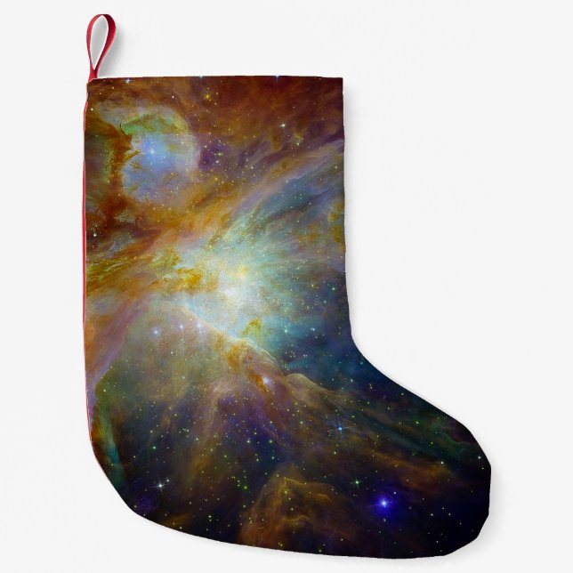 Orion Nebula reddish brown NASA Small Christmas Stocking (Front)