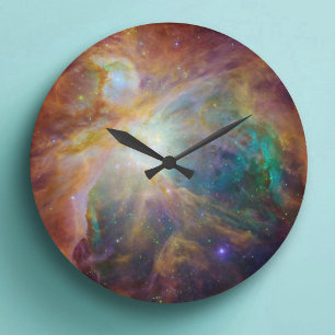 Orion Nebula Round Clock