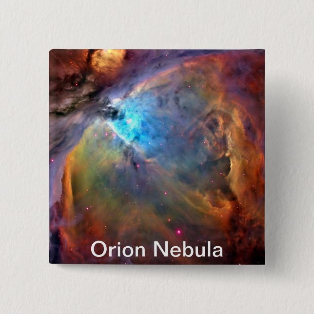 Orion Nebula Space Galaxy Button (Front)