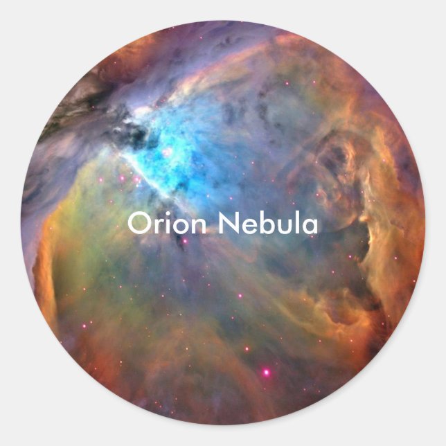 Orion Nebula Space Galaxy Classic Round Sticker (Front)