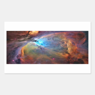 Orion Nebula Space Galaxy low contrast Rectangular Sticker