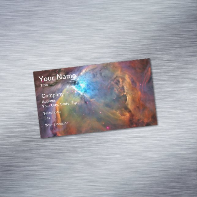 Orion Nebula Space Galaxy Magnetic Business Card (In Situ)