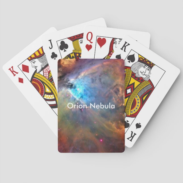 Orion Nebula Space Galaxy Playing Cards (Back)