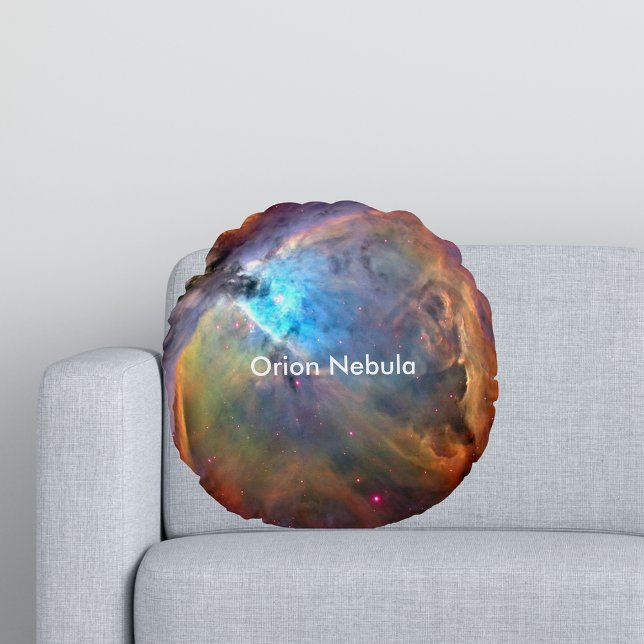 Orion Nebula Space Galaxy Round Cushion (Orion Nebula Space Galaxy Round Pillow)