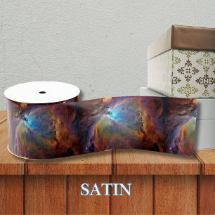Orion Nebula Space Galaxy Satin Ribbon