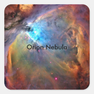 Orion Nebula Space Galaxy Square Sticker