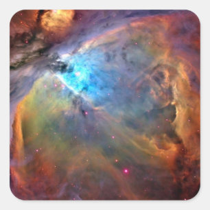 Orion Nebula Space Galaxy Square Sticker
