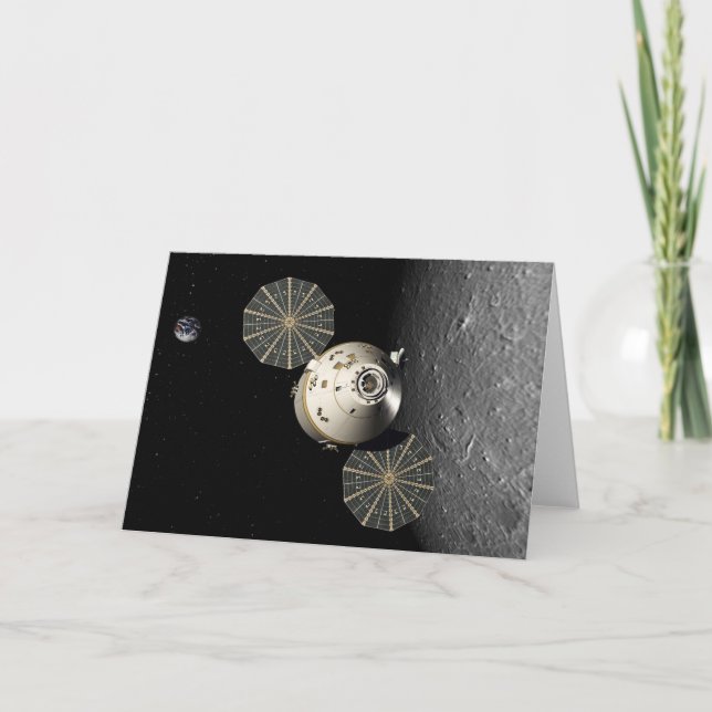 Orion Spacecraft in Lunar Orbit Card (Front)