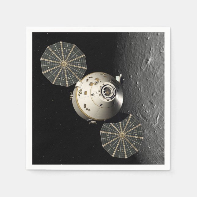 Orion Spacecraft in Lunar Orbit Napkin (Front)