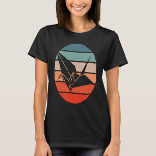 Orizuru Retro Origami Crane 1 T-Shirt